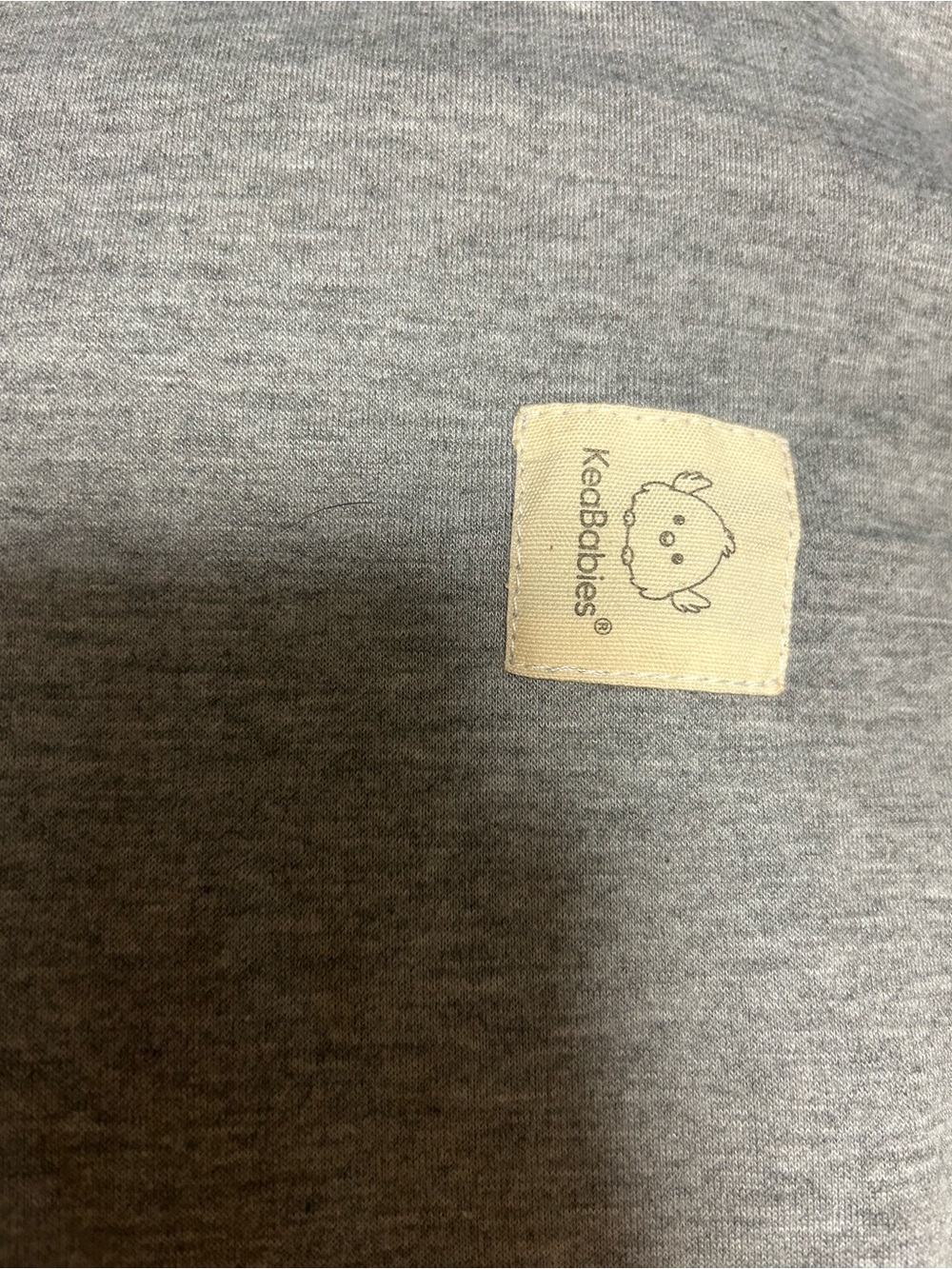 KeaBabies Grey Baby  with Logo Patch